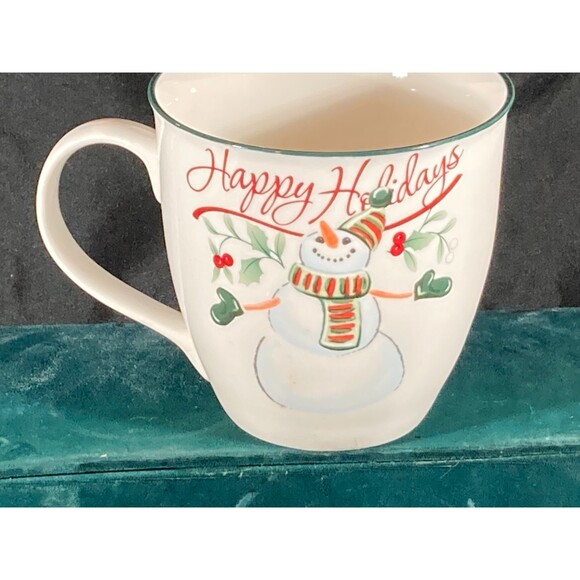 Pfaltzgraff Winterberry snowman 20 oz mug and ornament New in box - Picture 5 of 5